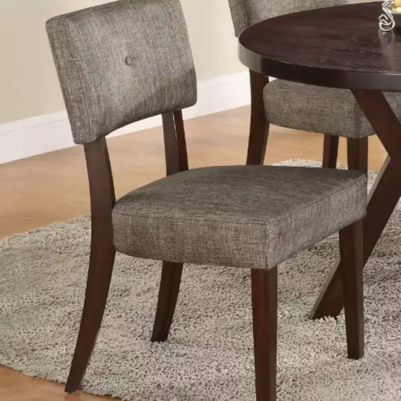 Matt Modern 5, Set tavolo da pranzo in legno con 4 sedie imbottite