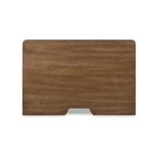 Comodino Greddinton Three Dovetail Design con cassetto e ricarica USB, marrone
