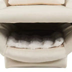 Poltrona d'accento con spazio per animali domestici, poltrona lounge in velluto 2 in 1, poltrona singola imbottita per soggiorno ufficio