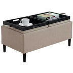 Pouf contenitore Comfort Magnolia con vassoi