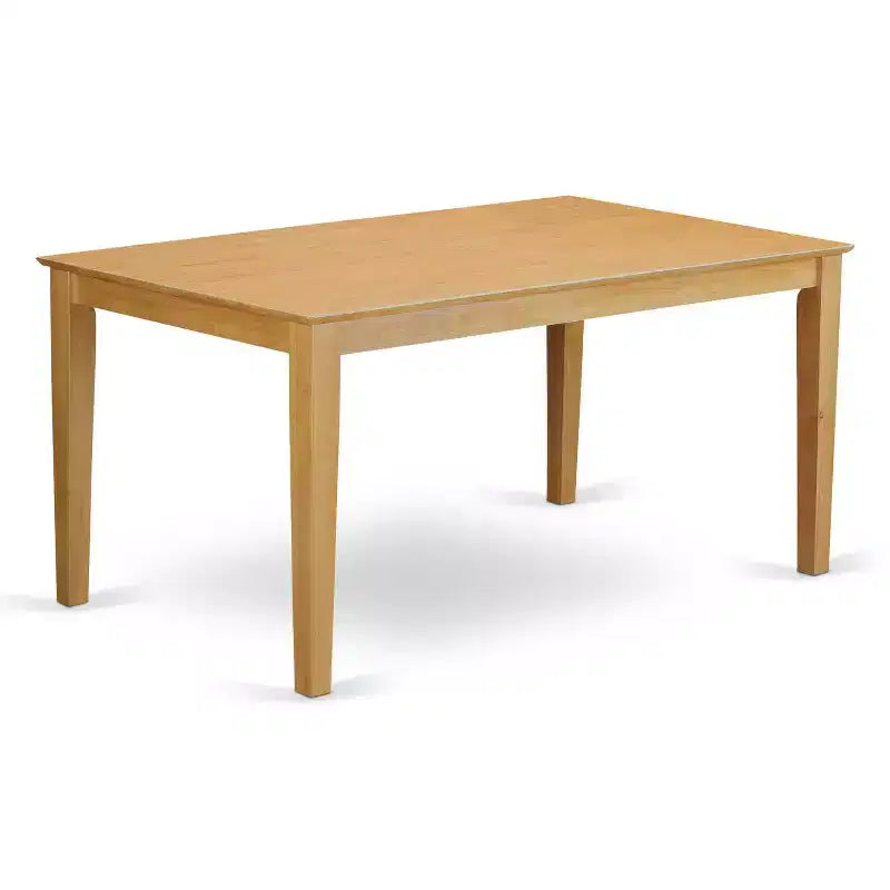 6, Piece Rectangle Natural Oak Finish Solid Wood Top Dining Table with 1 Bench, 4 Chairs