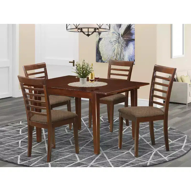 Set dinette rustico, tavolino e sedie per cucina piccola, set da pranzo stile ranch