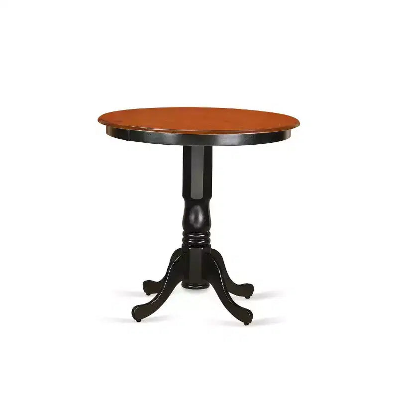 Set da pranzo ad altezza bancone, set tavolo e sedie da 3 pezzi, tavolo rotondo con piedistallo, mobili per sala da pranzo e cucina