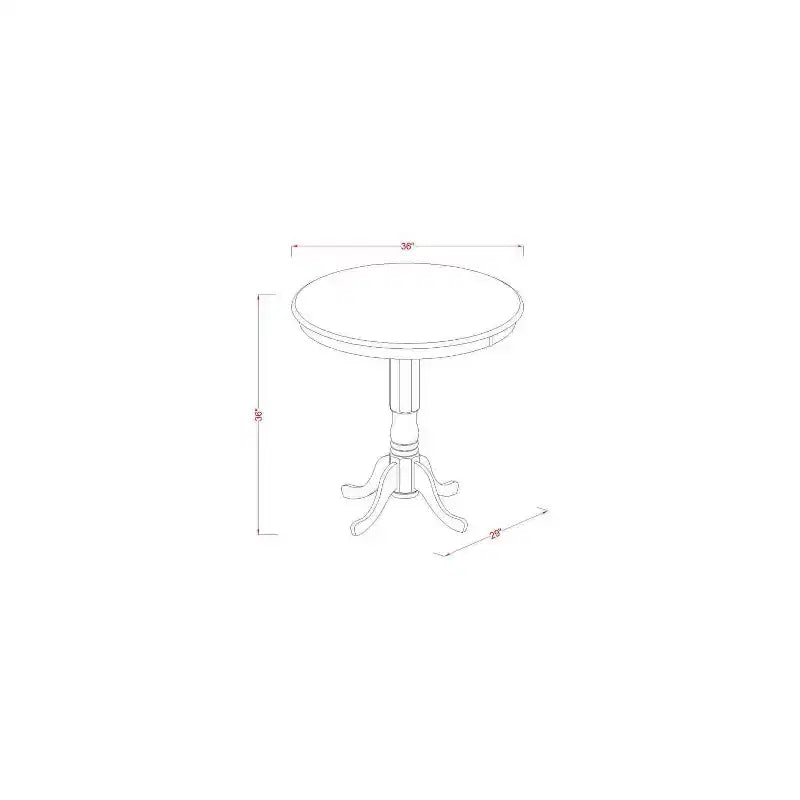 Set da pranzo ad altezza bancone, set tavolo e sedie da 3 pezzi, tavolo rotondo con piedistallo, mobili per sala da pranzo e cucina