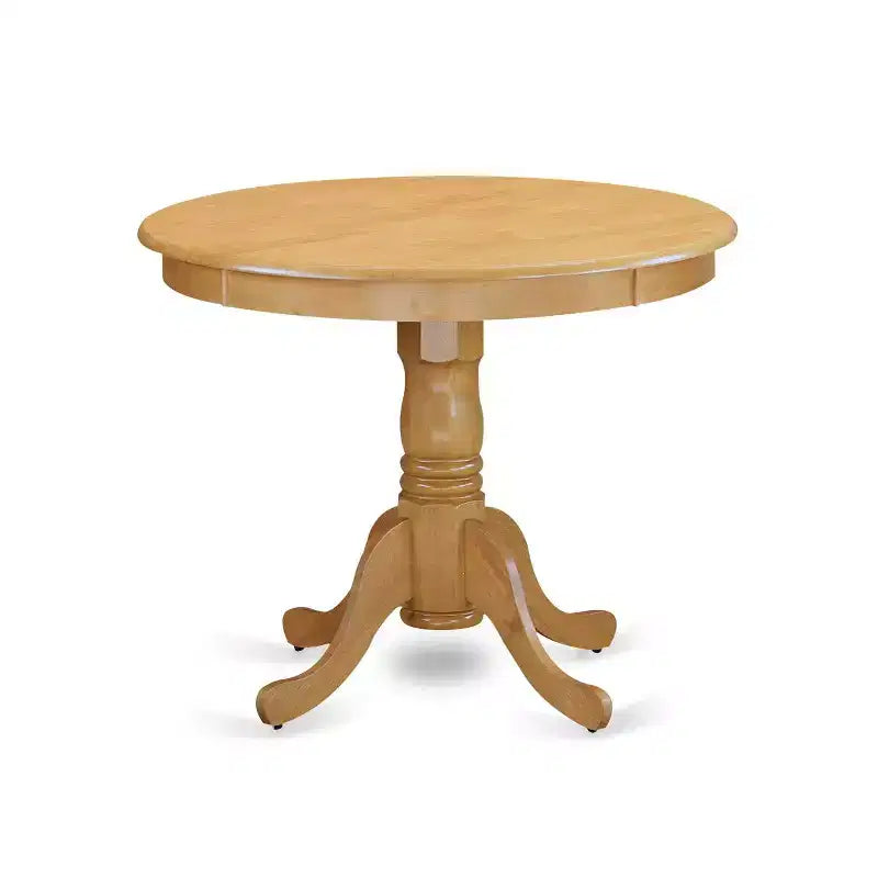 Tavolo da pranzo da 5 pezzi con 4 sedie, piano in legno massello con finitura rovere naturale