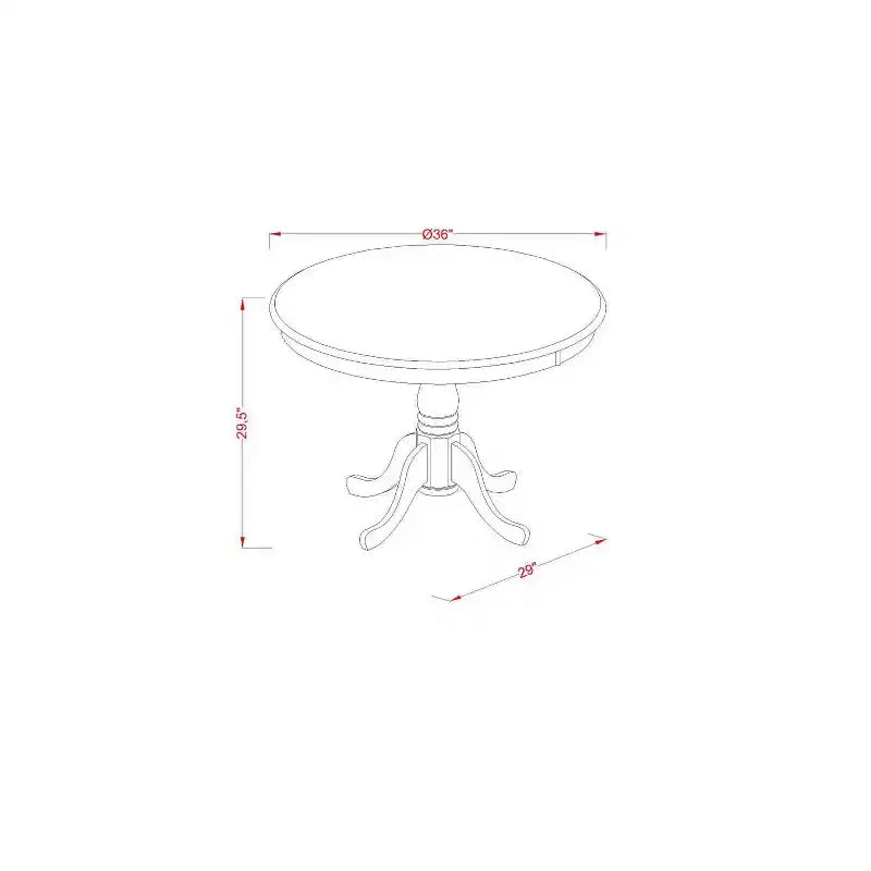 Tavolo da pranzo da 5 pezzi con 4 sedie, piano in legno massello con finitura rovere naturale