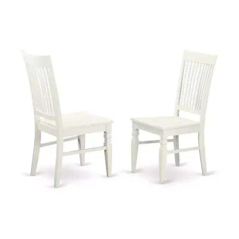 5, Piece Rectangle Linen White Finish Solid Wood Top Dining Table with 2 Benches, 2 Chairs
