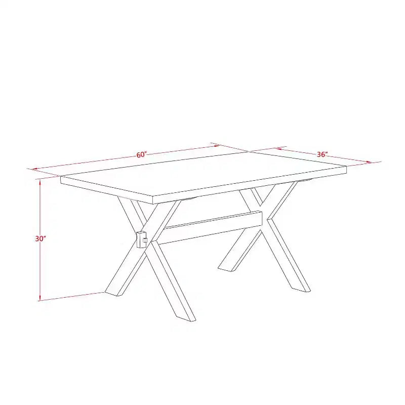 Tavolo da pranzo da 5 pezzi con ripiano in legno massiccio in finitura lino spazzolato bianco e 4 sedie