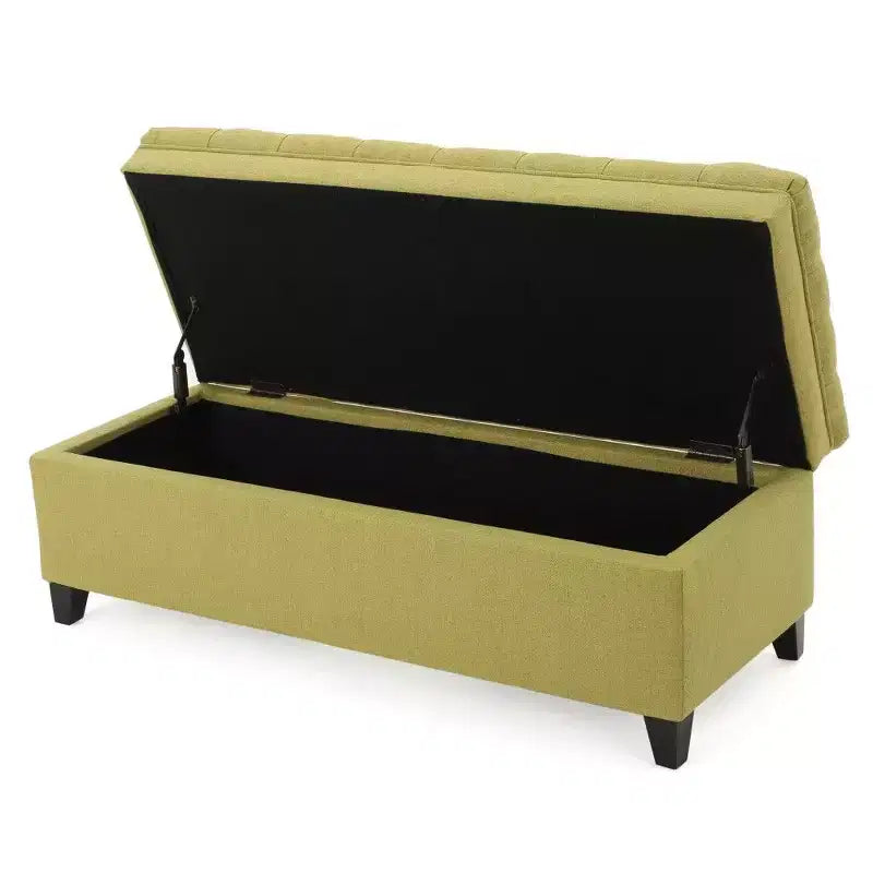 50 Panchina Contenitore, Panchina Ottomana Capitonnè da Fondo Letto con Coperchio Sollevabile, Ottomana per Soggiorno, Ingresso