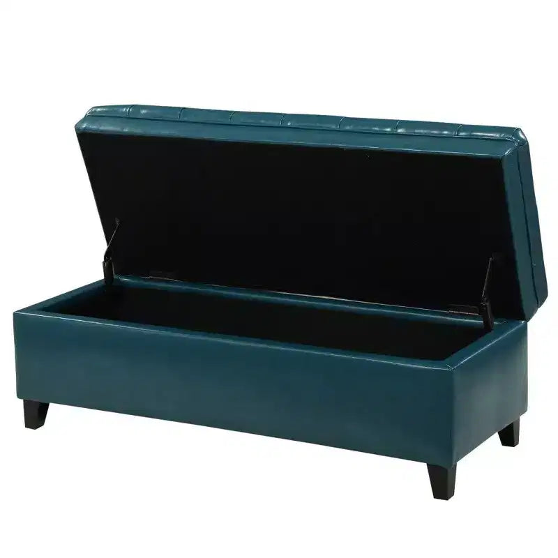 50 Panchina Contenitore, Panchina Ottomana Capitonnè da Fondo Letto con Coperchio Sollevabile, Ottomana per Soggiorno, Ingresso