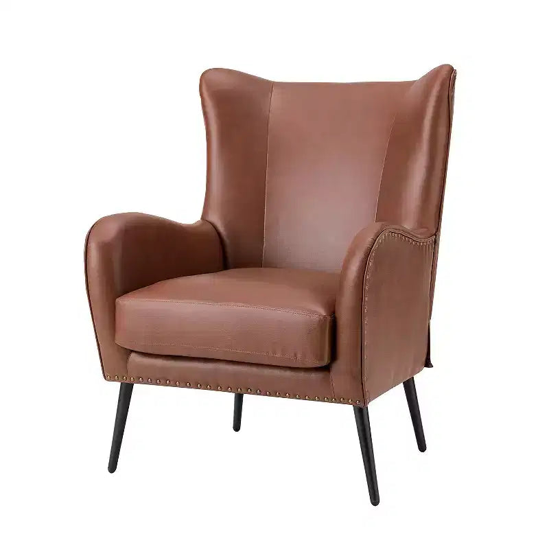 Harpocrates Classic Armchair with wingback and nailhead trim