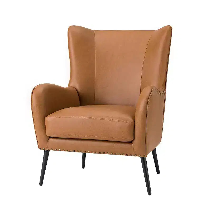 Harpocrates Classic Armchair with wingback and nailhead trim