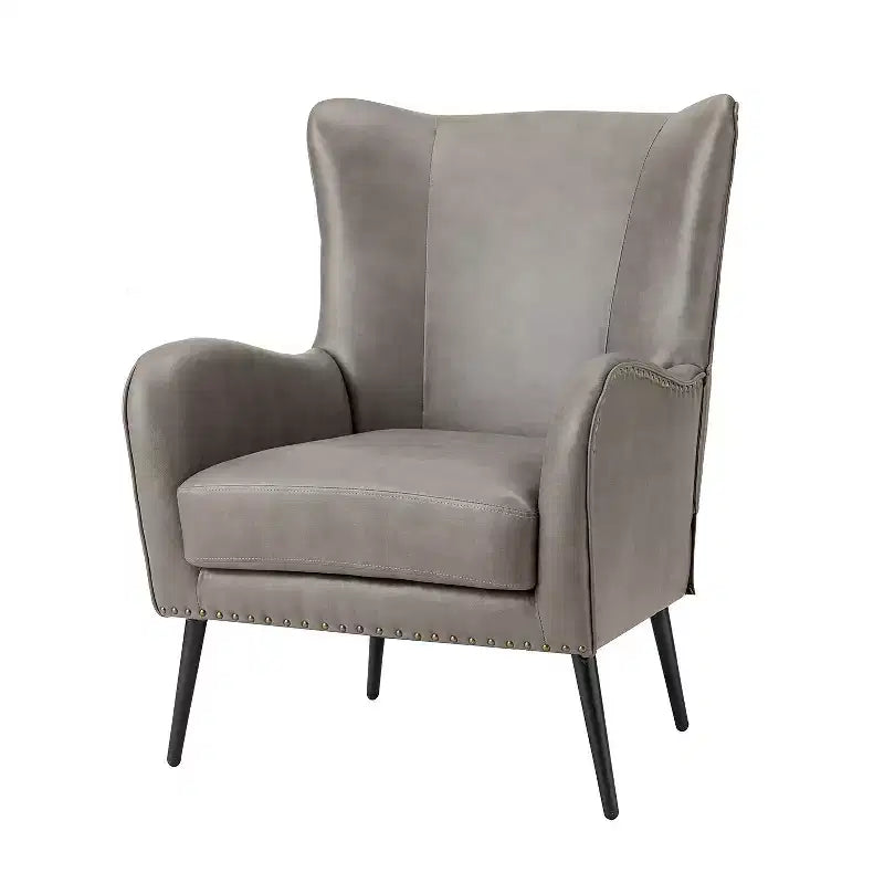 Harpocrates Classic Armchair with wingback and nailhead trim
