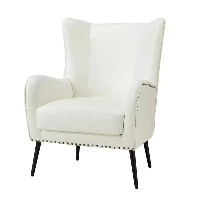 Harpocrates Classic Armchair with wingback and nailhead trim