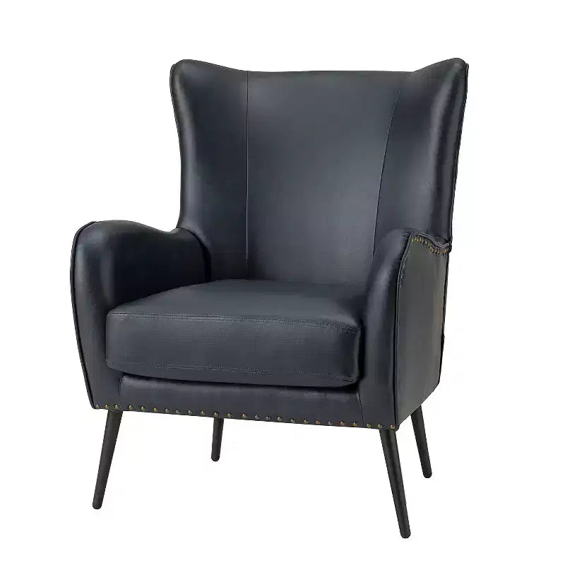 Harpocrates Classic Armchair with wingback and nailhead trim