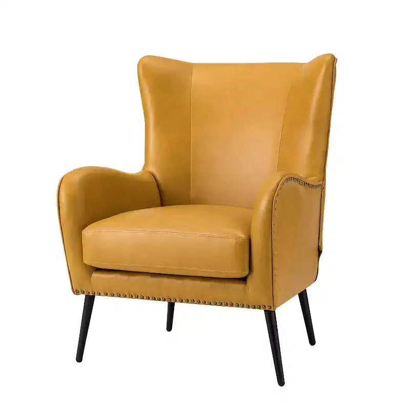 Harpocrates Classic Armchair with wingback and nailhead trim