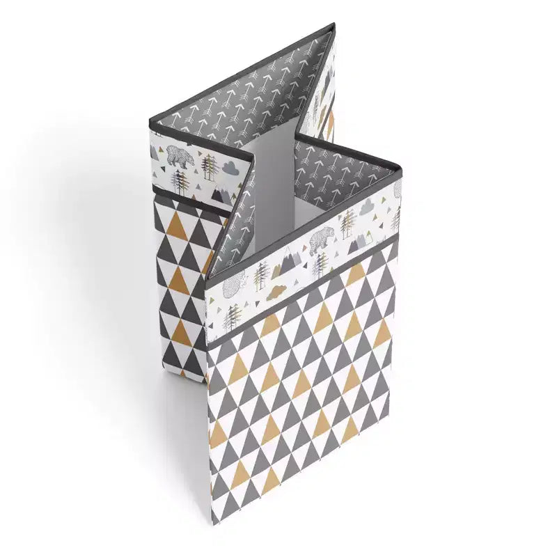 Woodlands Gray, Beige Neutral Collapsible Laundry Hamper