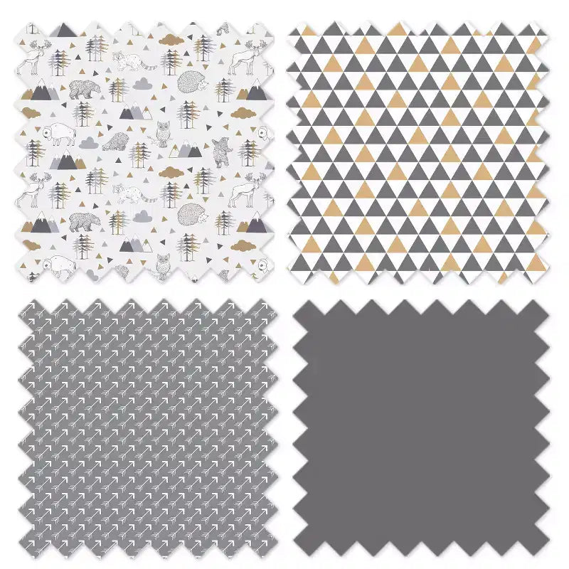 Cesto della Biancheria Pieghevole Woodlands, Grigio, Beige Neutro
